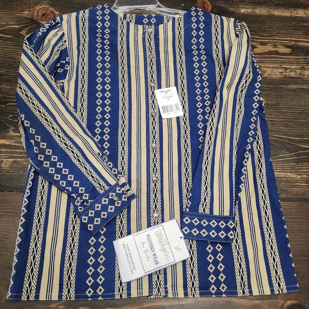 Vintage 80's Girls Wrangler shirt NWT